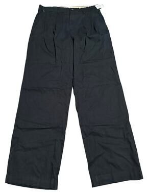 Jack & Jones Black Wide Fit Pleated Chino Pants, Men's 31x32, NWT